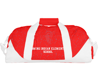 Duffle Bag, Wyoming Indian Elementary School, Spirit Store, Teamtime, Team time, sublimation, custom sports apparel, team uniforms, spirit wear, spiritwear, sports uniforms, custom shirts, team store, custom team store, fundraiser sports, apparel fundraiser