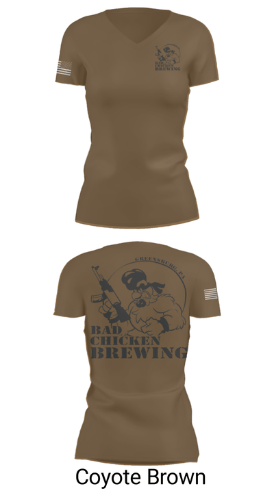 Bad Chicken Brewing 42843068 Women's Short Sleeve V-neck Shirt - 12