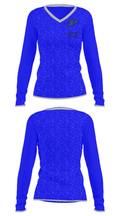 Pierce County High School Wrestling 31910211 Women's Long Sleeve V-neck Shirt - 34