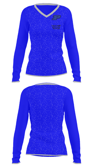 Women's Long Sleeve Vneck Shirt, Pierce County High School Wrestling, Wrestling, Teamtime, Team time, sublimation, custom sports apparel, team uniforms, spirit wear, spiritwear, sports uniforms, custom shirts, team store, custom team store, fundraiser sports, apparel fundraiser
