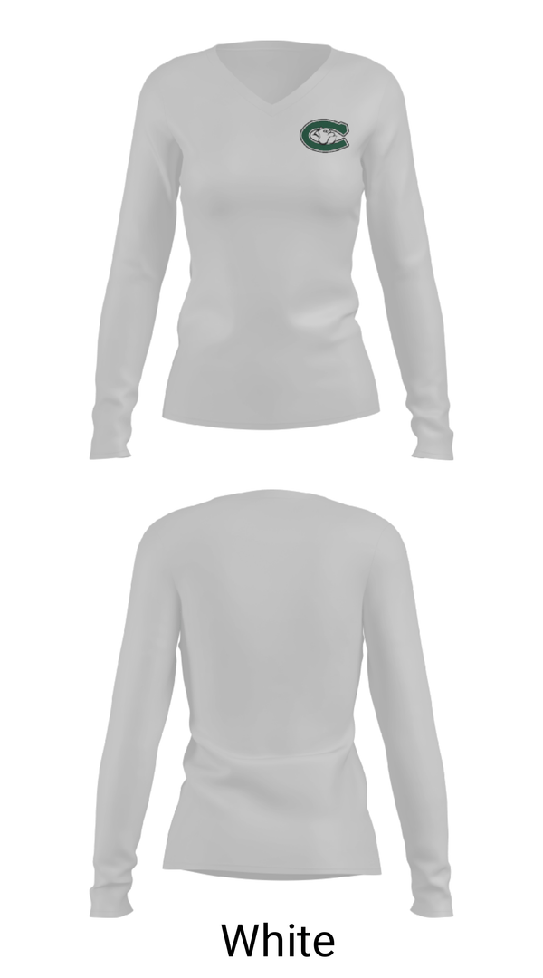 Women's Long Sleeve Vneck Shirt, Canton Youth Basketball Association, Men's Basketball, Teamtime, Team time, sublimation, custom sports apparel, team uniforms, spirit wear, spiritwear, sports uniforms, custom shirts, team store, custom team store, fundraiser sports, apparel fundraiser