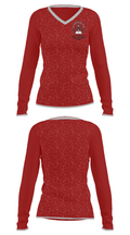 East Greenwich High School Ice Hockey 57137808 Women's Long Sleeve V-neck Shirt - 34