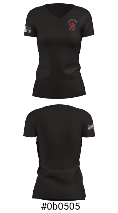 West Oso High School 66849421 Women's Short Sleeve V-neck Shirt - 21