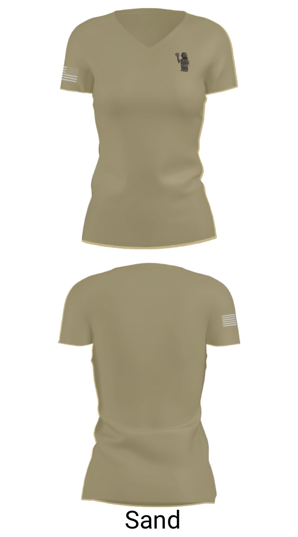 Women's Short Sleeve Vneck Shirt, CRT 1, Army, Teamtime, Team time, sublimation, custom sports apparel, team uniforms, spirit wear, spiritwear, sports uniforms, custom shirts, team store, custom team store, fundraiser sports, apparel fundraiser