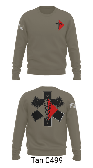 Crew Neck Sweatshirt, 307th Medics, Army, Teamtime, Team time, sublimation, custom sports apparel, team uniforms, spirit wear, spiritwear, sports uniforms, custom shirts, team store, custom team store, fundraiser sports, apparel fundraiser