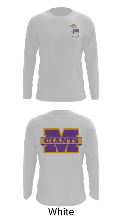 Marion High School Wrestling 62085961 Long Sleeve Performance Shirt - 4