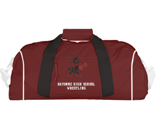 Duffle Bag, Bayonne High School Wrestling, Wrestling, Teamtime, Team time, sublimation, custom sports apparel, team uniforms, spirit wear, spiritwear, sports uniforms, custom shirts, team store, custom team store, fundraiser sports, apparel fundraiser