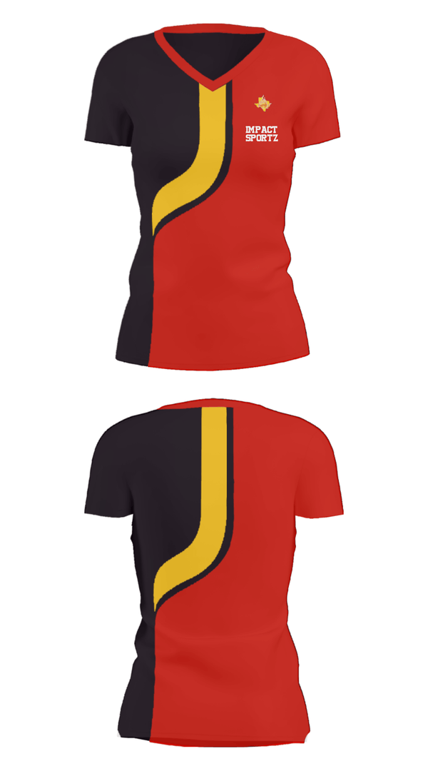 Women's Short Sleeve Vneck Shirt, Impact Sportz, Spirit Store, Teamtime, Team time, sublimation, custom sports apparel, team uniforms, spirit wear, spiritwear, sports uniforms, custom shirts, team store, custom team store, fundraiser sports, apparel fundraiser