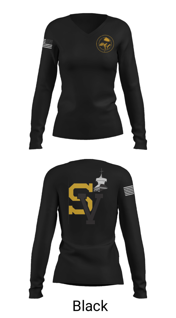 Women's Long Sleeve Vneck Shirt, Smith Vocational and Agricultural High School Basketball, Women's Basketball, Teamtime, Team time, sublimation, custom sports apparel, team uniforms, spirit wear, spiritwear, sports uniforms, custom shirts, team store, custom team store, fundraiser sports, apparel fundraiser