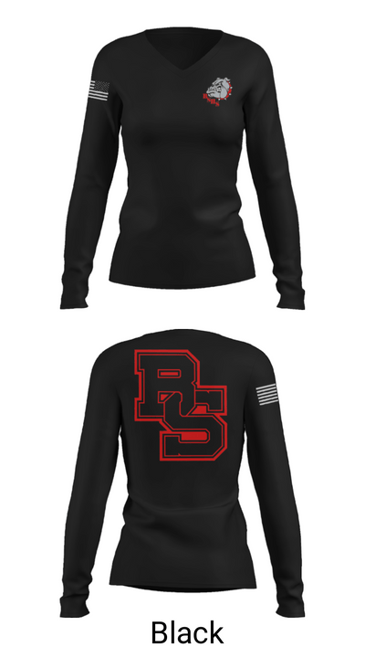 Boiling Springs High School Wrestling 64121299 Women's Long Sleeve V-neck Shirt - 13