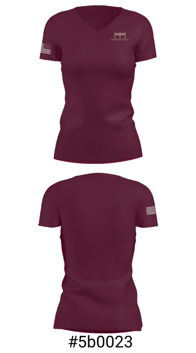 The Bridge Academy 43559589 Women's Short Sleeve V-neck Shirt - 21