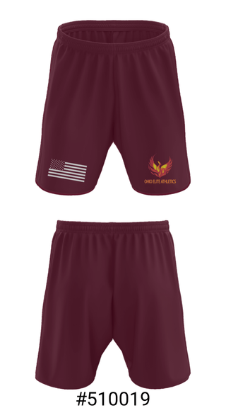 Athletic Shorts With Pockets, Ohio Elite Athletics, Spirit Store, Teamtime, Team time, sublimation, custom sports apparel, team uniforms, spirit wear, spiritwear, sports uniforms, custom shirts, team store, custom team store, fundraiser sports, apparel fundraiser
