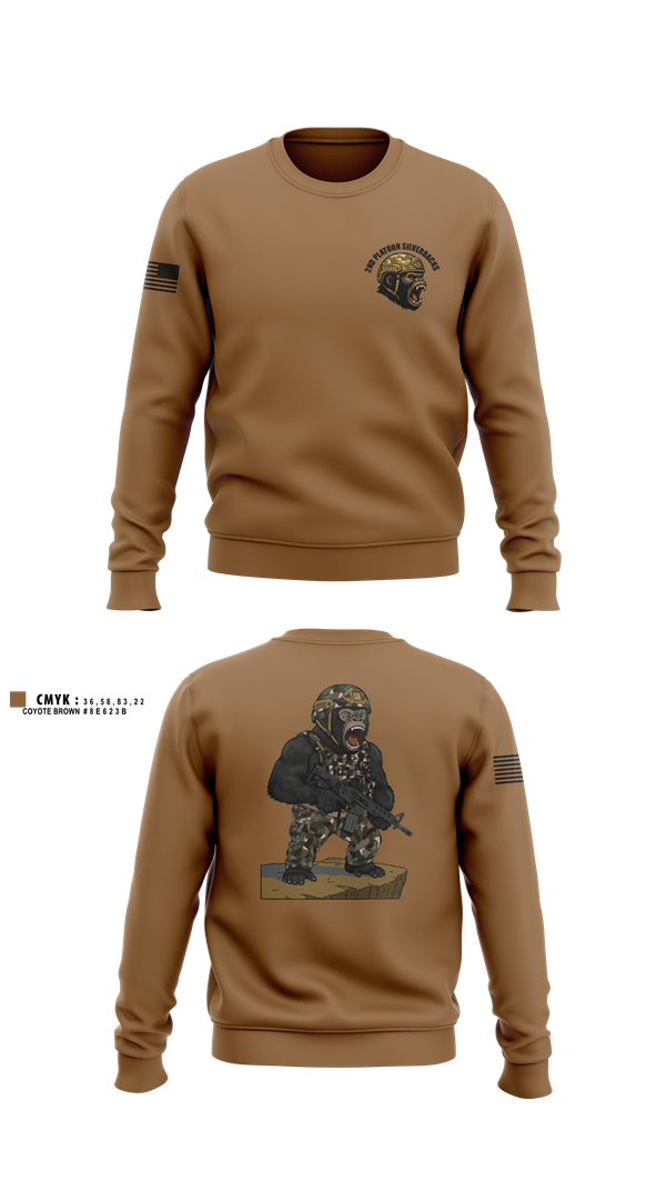 Crew Neck Sweatshirt, 1136th MP Co, , Teamtime, Team time, sublimation, custom sports apparel, team uniforms, spirit wear, spiritwear, sports uniforms, custom shirts, team store, custom team store, fundraiser sports, apparel fundraiser