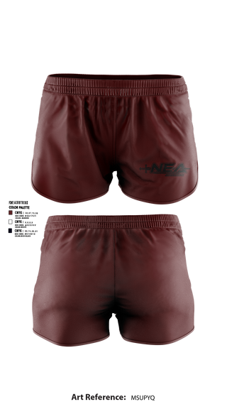 Womens Shorts, Northeastern Assassins, E-Sports, Teamtime, Team time, sublimation, custom sports apparel, team uniforms, spirit wear, spiritwear, sports uniforms, custom shirts, team store, custom team store, fundraiser sports, apparel fundraiser