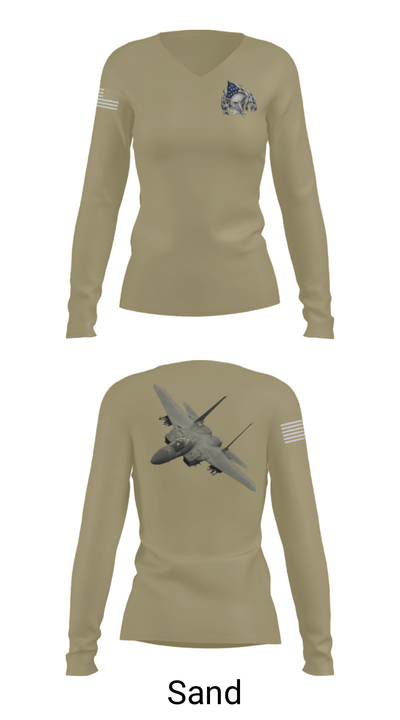 57 FIS 38489790 Women's Long Sleeve V-neck Shirt - 47