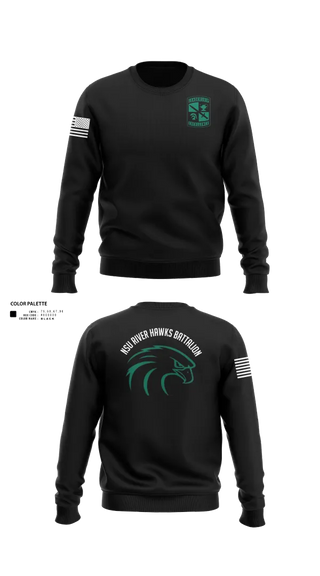 Crew Neck Sweatshirt, River Hawks, Army, Teamtime, Team time, sublimation, custom sports apparel, team uniforms, spirit wear, spiritwear, sports uniforms, custom shirts, team store, custom team store, fundraiser sports, apparel fundraiser