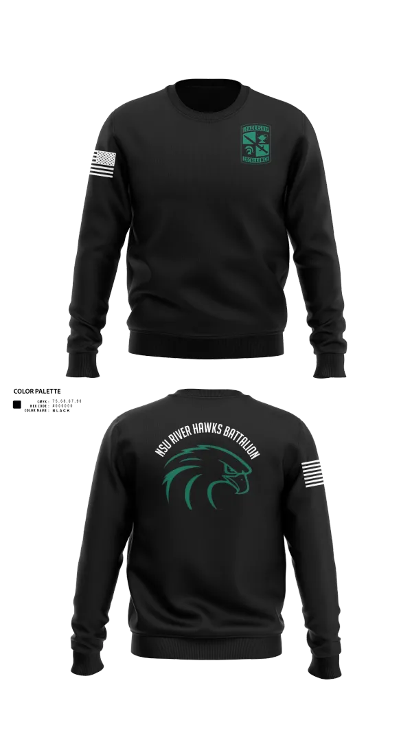 Crew Neck Sweatshirt, River Hawks, Army, Teamtime, Team time, sublimation, custom sports apparel, team uniforms, spirit wear, spiritwear, sports uniforms, custom shirts, team store, custom team store, fundraiser sports, apparel fundraiser