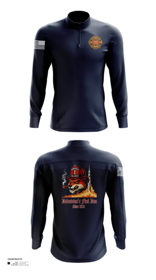 Quarter Zip Jacket, HFR Fire Station1, Fire Department, Teamtime, Team time, sublimation, custom sports apparel, team uniforms, spirit wear, spiritwear, sports uniforms, custom shirts, team store, custom team store, fundraiser sports, apparel fundraiser