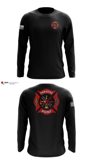Long Sleeve Performance Shirt, Paradise Point, Fire Department, Teamtime, Team time, sublimation, custom sports apparel, team uniforms, spirit wear, spiritwear, sports uniforms, custom shirts, team store, custom team store, fundraiser sports, apparel fundraiser