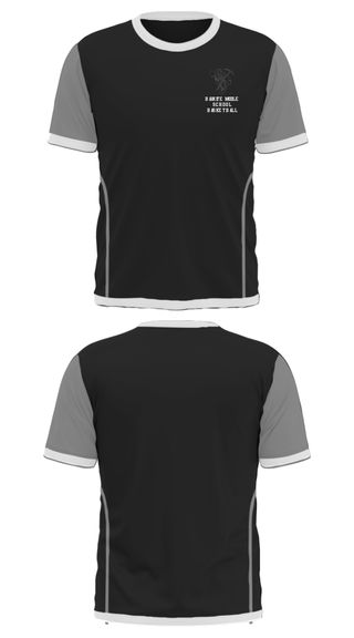 Short Sleeve Performance Shirt, Bauxite Middle School Basketball, Men's Basketball, Teamtime, Team time, sublimation, custom sports apparel, team uniforms, spirit wear, spiritwear, sports uniforms, custom shirts, team store, custom team store, fundraiser sports, apparel fundraiser
