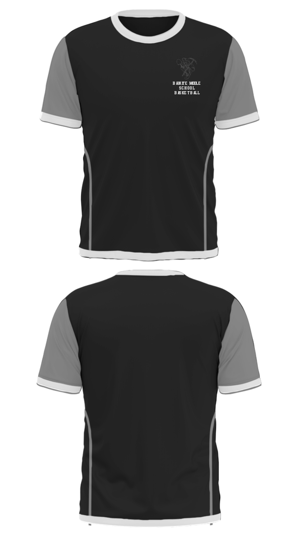 Short Sleeve Performance Shirt, Bauxite Middle School Basketball, Men's Basketball, Teamtime, Team time, sublimation, custom sports apparel, team uniforms, spirit wear, spiritwear, sports uniforms, custom shirts, team store, custom team store, fundraiser sports, apparel fundraiser