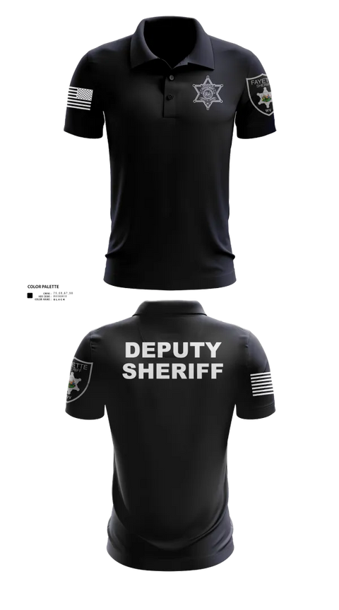 Short Sleeve Performance Polo, Fayette County Sheriff WV, Police, Teamtime, Team time, sublimation, custom sports apparel, team uniforms, spirit wear, spiritwear, sports uniforms, custom shirts, team store, custom team store, fundraiser sports, apparel fundraiser