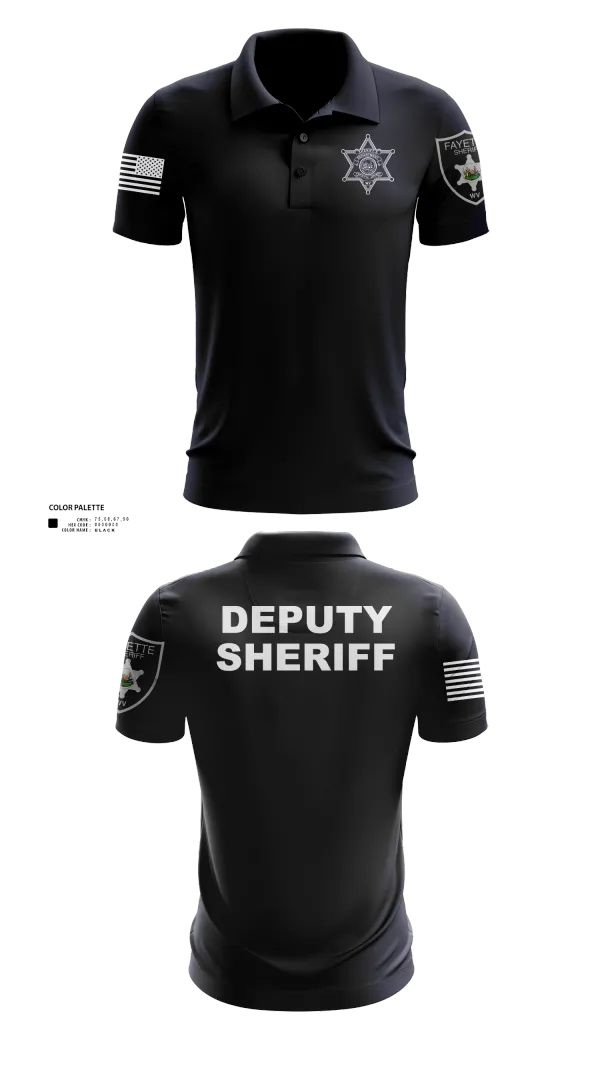 Short Sleeve Performance Polo, Fayette County Sheriff WV, Police, Teamtime, Team time, sublimation, custom sports apparel, team uniforms, spirit wear, spiritwear, sports uniforms, custom shirts, team store, custom team store, fundraiser sports, apparel fundraiser
