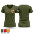 CLR-27 Women's Short Sleeve V-neck Shirt - 1