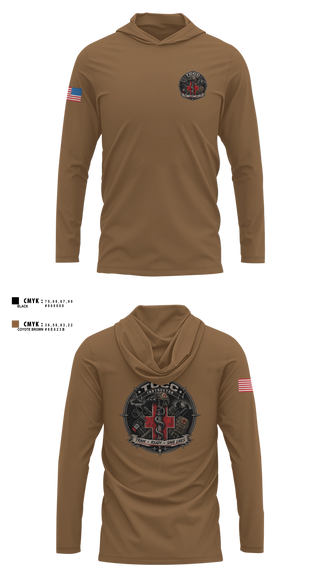 Long Sleeve hooded sunshirt, Nmrtc tccc, EMS/EMT, Teamtime, Team time, sublimation, custom sports apparel, team uniforms, spirit wear, spiritwear, sports uniforms, custom shirts, team store, custom team store, fundraiser sports, apparel fundraiser