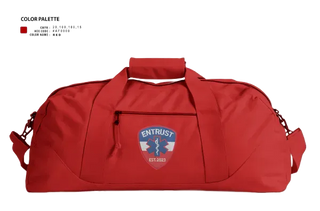 Duffle Bag, Entrust Medical Services Express, EMS/EMT, Teamtime, Team time, sublimation, custom sports apparel, team uniforms, spirit wear, spiritwear, sports uniforms, custom shirts, team store, custom team store, fundraiser sports, apparel fundraiser