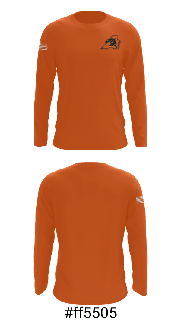 Long Sleeve Performance Shirt, Aledo Youth Football And Cheer Association, Football, Teamtime, Team time, sublimation, custom sports apparel, team uniforms, spirit wear, spiritwear, sports uniforms, custom shirts, team store, custom team store, fundraiser sports, apparel fundraiser