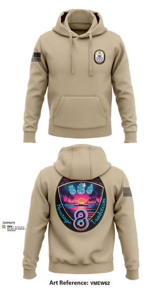Hoodie, USS Bougainville CPO, , Teamtime, Team time, sublimation, custom sports apparel, team uniforms, spirit wear, spiritwear, sports uniforms, custom shirts, team store, custom team store, fundraiser sports, apparel fundraiser