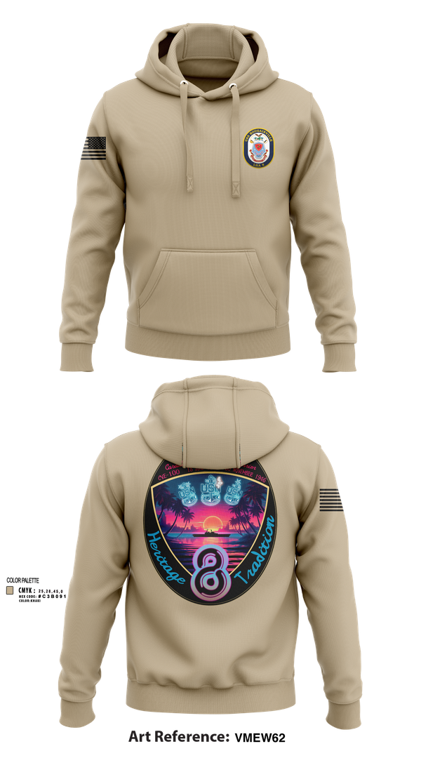 Hoodie, USS Bougainville CPO, , Teamtime, Team time, sublimation, custom sports apparel, team uniforms, spirit wear, spiritwear, sports uniforms, custom shirts, team store, custom team store, fundraiser sports, apparel fundraiser