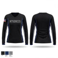 Nysdoccs 22320117 Women's Long Sleeve V-neck Shirt - 1
