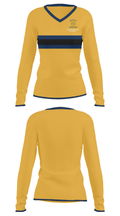 Ilwaco High School Wrestling 7421993 Women's Long Sleeve V-neck Shirt - 31