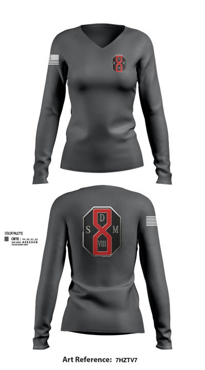 San Dimas Sheriffs Station 85539271 Women's Long Sleeve V-neck Shirt - 102