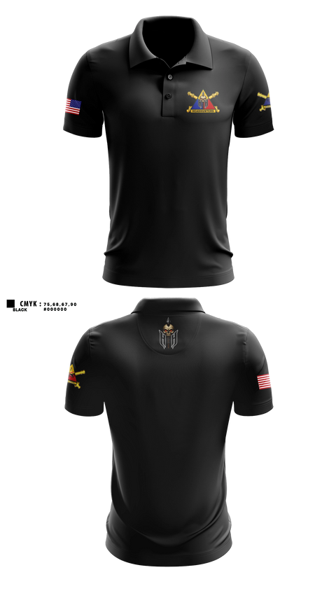 Short Sleeve Performance Polo, 1AD DIVARTY HHB, Army, Teamtime, Team time, sublimation, custom sports apparel, team uniforms, spirit wear, spiritwear, sports uniforms, custom shirts, team store, custom team store, fundraiser sports, apparel fundraiser