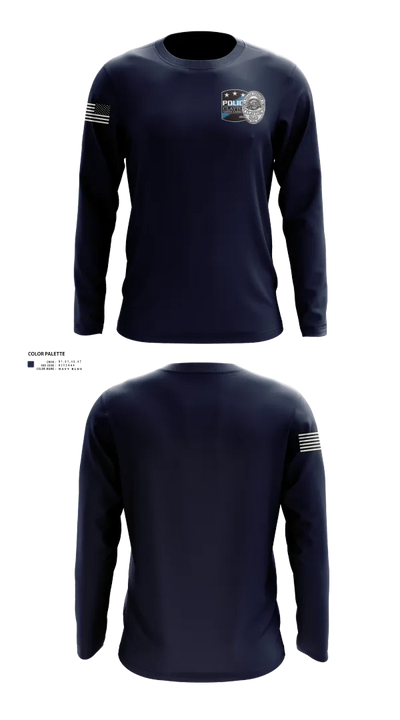 Clayton Police K9 Unit 37003259 Long Sleeve Performance Shirt 22