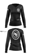 USAFRICOM Women's Long Sleeve V-neck Shirt - 90