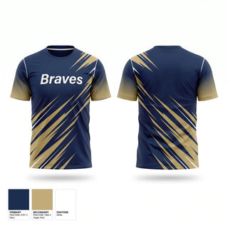 Short Sleeve Performance Shirt, Braves, Softball, Teamtime, Team time, sublimation, custom sports apparel, team uniforms, spirit wear, spiritwear, sports uniforms, custom shirts, team store, custom team store, fundraiser sports, apparel fundraiser