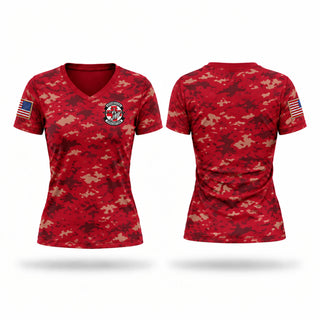 Womens Short Sleeve Vneck Shirt, AFJROTC, Air Force, Teamtime, Team time, sublimation, custom sports apparel, team uniforms, spirit wear, spiritwear, sports uniforms, custom shirts, team store, custom team store, fundraiser sports, apparel fundraiser