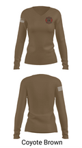 South bound brook training division 12410135 Women's Long Sleeve V-neck Shirt - 17