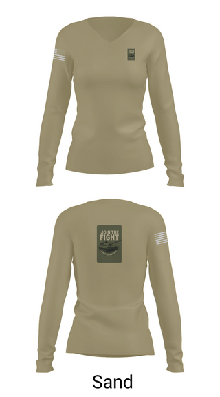 Womens Long Sleeve Vneck Shirt, Army Recruiting, Army, Teamtime, Team time, sublimation, custom sports apparel, team uniforms, spirit wear, spiritwear, sports uniforms, custom shirts, team store, custom team store, fundraiser sports, apparel fundraiser