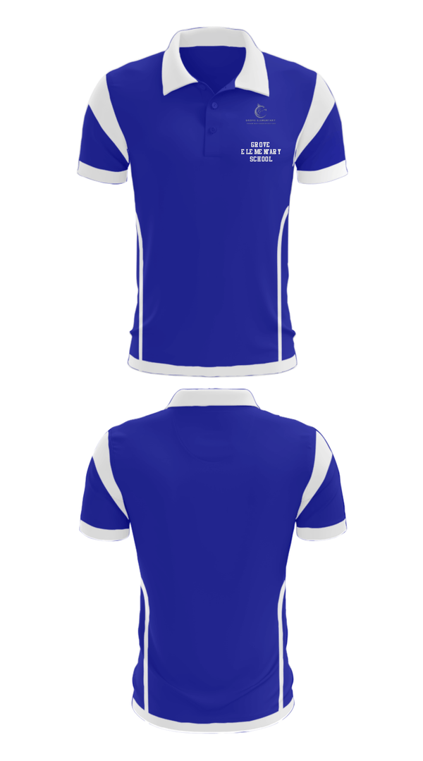 Short Sleeve Performance Polo, Grove Elementary School, Spirit Store, Teamtime, Team time, sublimation, custom sports apparel, team uniforms, spirit wear, spiritwear, sports uniforms, custom shirts, team store, custom team store, fundraiser sports, apparel fundraiser