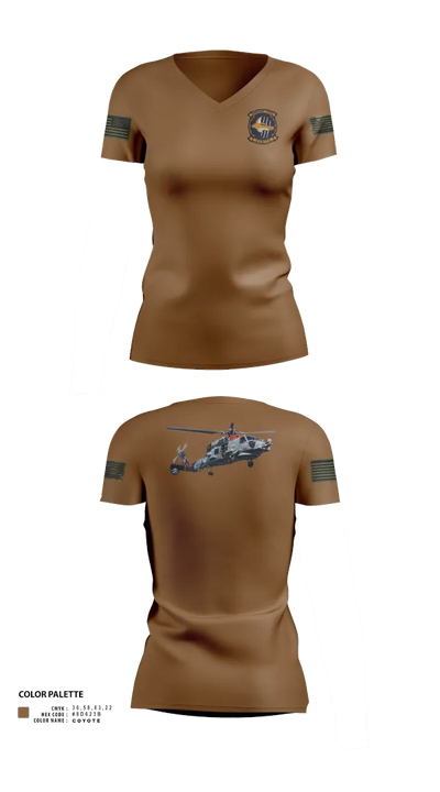HSM-74 11388137 Women's Short Sleeve V-neck Shirt - 22
