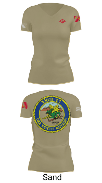 NMCB  27 Women's Short Sleeve V-neck Shirt - 84