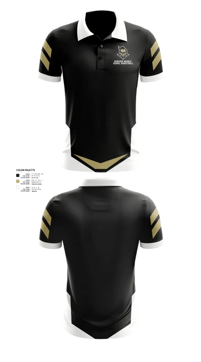 Kenwood Middle School Basketball 2697530 Short Sleeve Performance Polo - 25