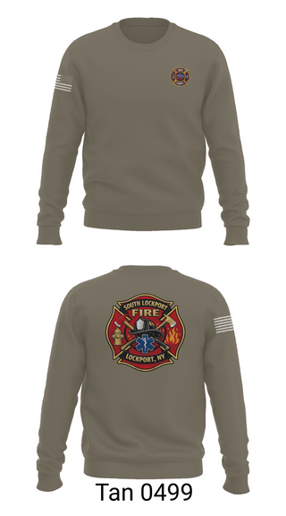 Crew Neck Sweatshirt, South Lockport Fire Company, Fire Department, Teamtime, Team time, sublimation, custom sports apparel, team uniforms, spirit wear, spiritwear, sports uniforms, custom shirts, team store, custom team store, fundraiser sports, apparel fundraiser