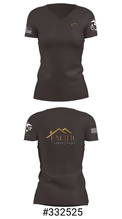 Exotic home designs 63002040 Women's Short Sleeve V-neck Shirt - 21