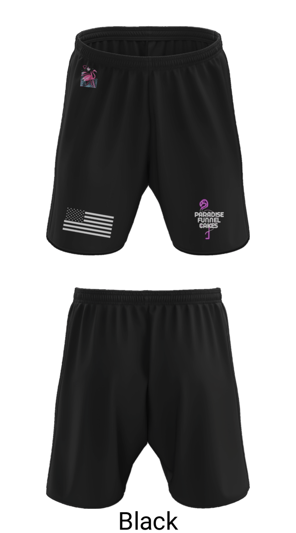 Athletic Shorts With Pockets, Paradise Funnel Cakes, , Teamtime, Team time, sublimation, custom sports apparel, team uniforms, spirit wear, spiritwear, sports uniforms, custom shirts, team store, custom team store, fundraiser sports, apparel fundraiser
